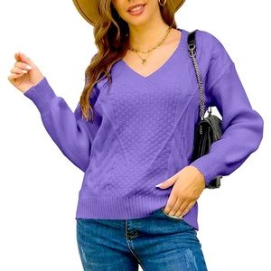 Purple Oversized Sweater Size Medium